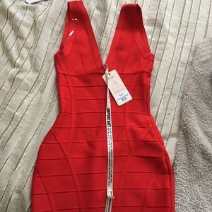 sexy bandage HOUSE OF CB LONDON Red dress